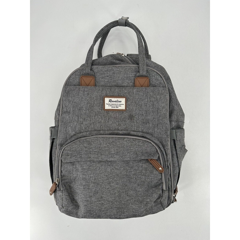 RUVALINO Diaper Backpack Multifunction Travel Bag‎ Gray
